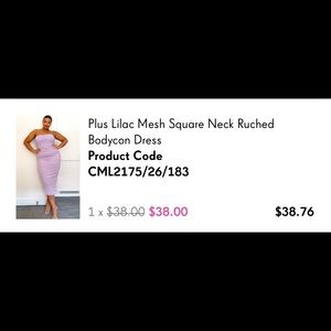 PLT Lilac dress Never worn